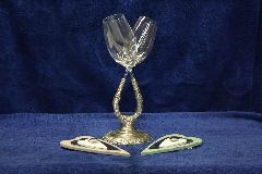 Verschlungene Gl�ser Zinn Glas