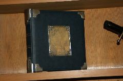 Fotoalbum mit Zinnapplikationen