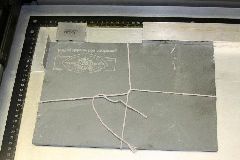 Lasergravur Schiefertafel