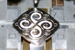 Diamantgravur Silber Ornamente Anhnger