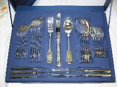 Diamantgravur Silber Besteck