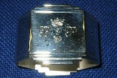 Diamantgravur Silber Serviettenring