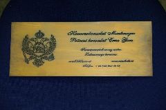 Frsgravur Messing brniert